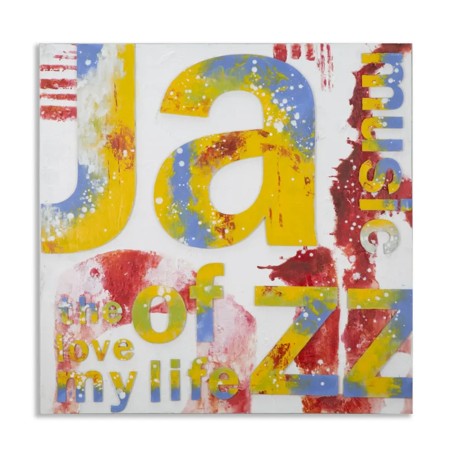 OBRAZ NA PŁÓTNIE MUZYKA 100 3,5 100 cm